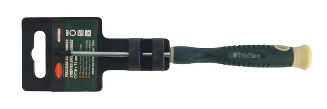 Отвертка TORX с отверстием ювелирная T15Hх75мм