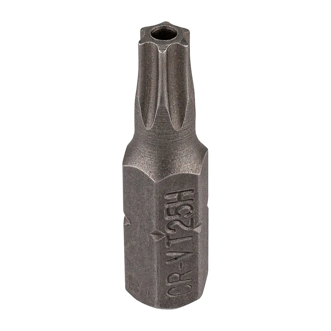 Бита TORX T25Hх25мм с отверстием,1/4''
