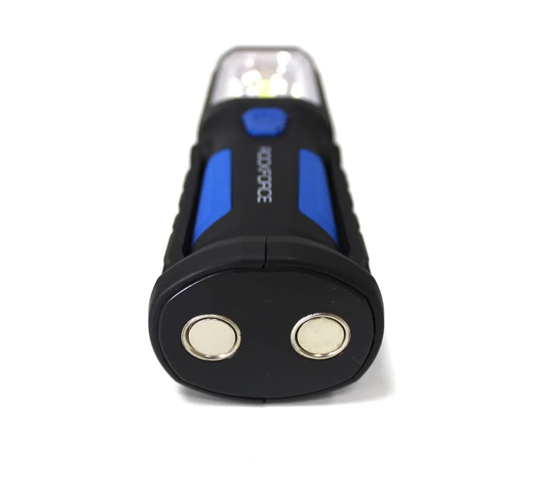 Лампа светодиодная (4W COB LED+1W,2 магнита,крючок,180гр.,250Lm,1.5V, 3хАА, ) — фото 3