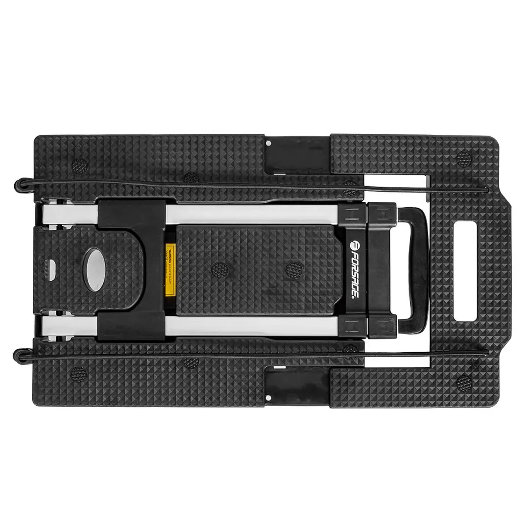 Тележка платформенная складная с телескопической ручкой+2крюка на эластичных ремнях L-1.6м(330х500/590мм,ручка 430-870мм,max нагр.170кг,7 колес) — фото 3