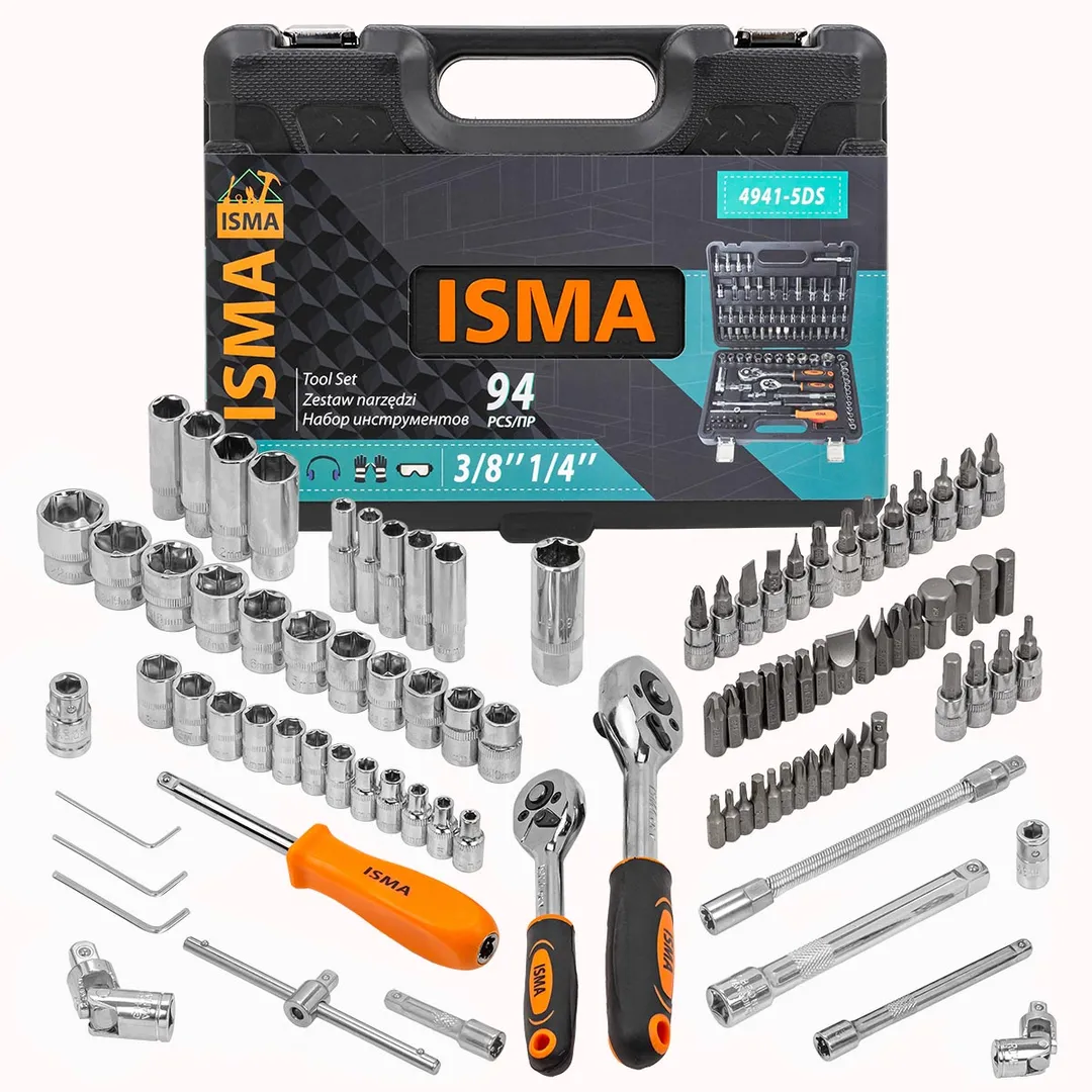Набор инструментов 94 пр. 1/4''3/8''(6гр)(4-22мм)