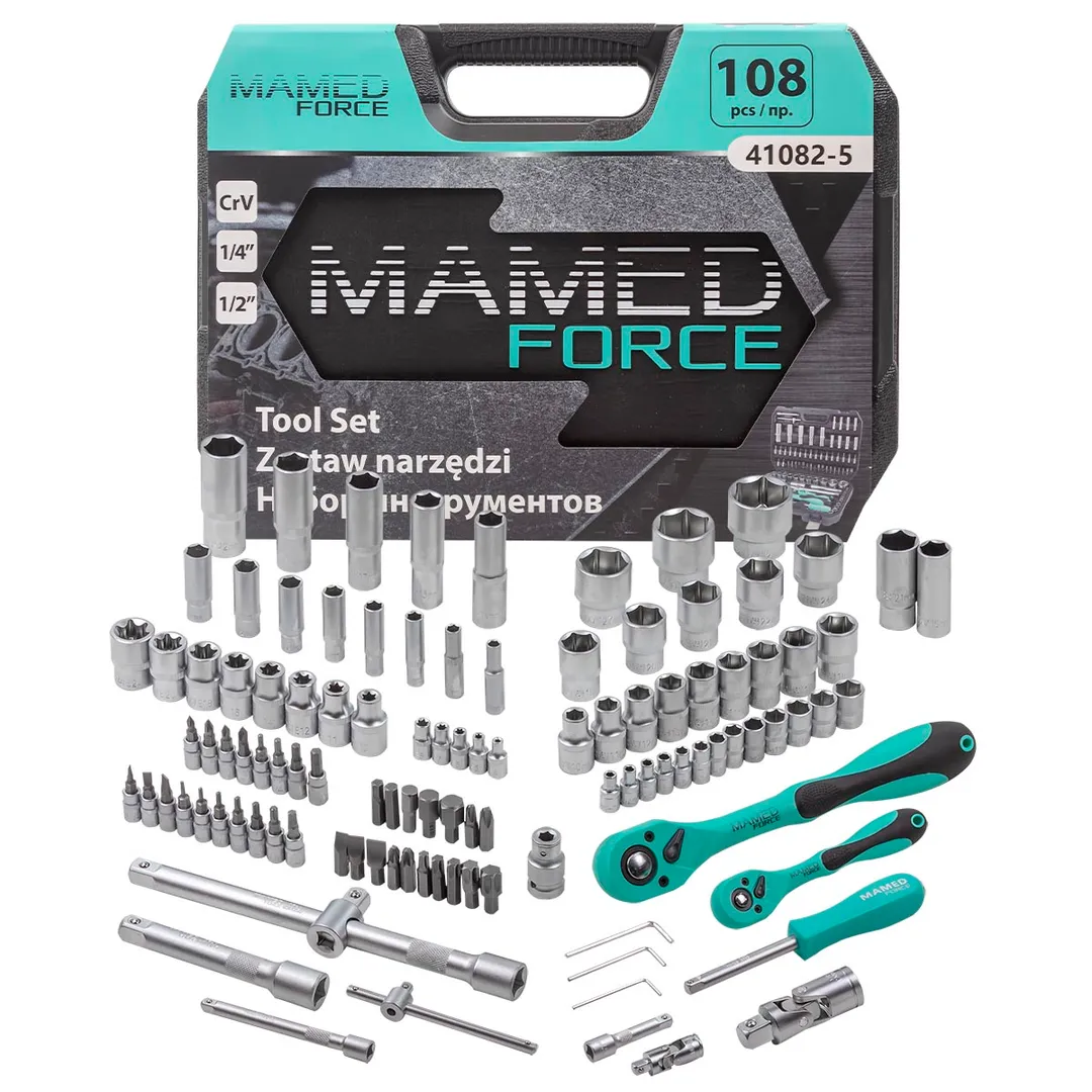 Набор инструментов PROFI 108пр. 1/4'',1/2''(6гр)(4-32мм)