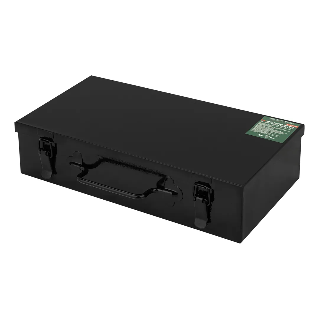 Набор головок ударных глубоких 3/4''14пр.(6гр.)(17,19,22,24,27,30,32,36,41,46,50,55,60,65мм)в метал. кейсе — фото 3