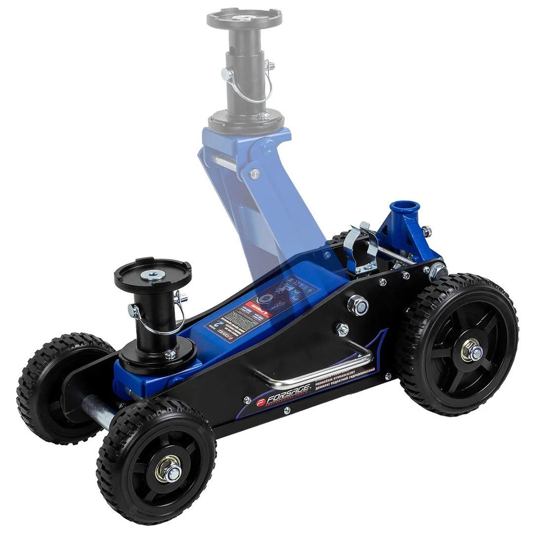 Домкрат подкатной гидравлический 2т (h min 155мм, h max 565мм) — фото 2