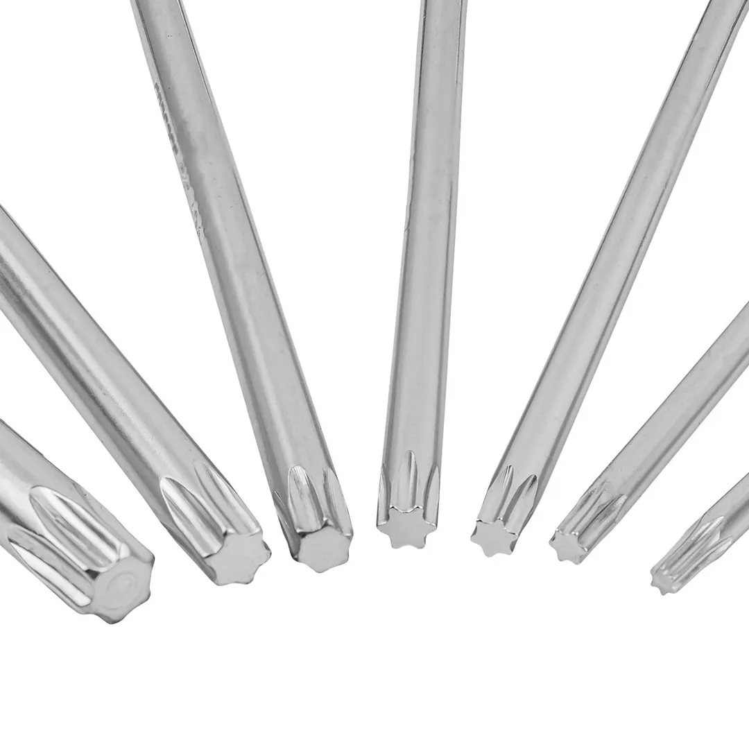 Набор ключей TORX Г-образных экстра длинных 7пр.(Т10,Т15,Т20,Т25,Т27,Т30,Т40) в пластиковом держателе — фото 3