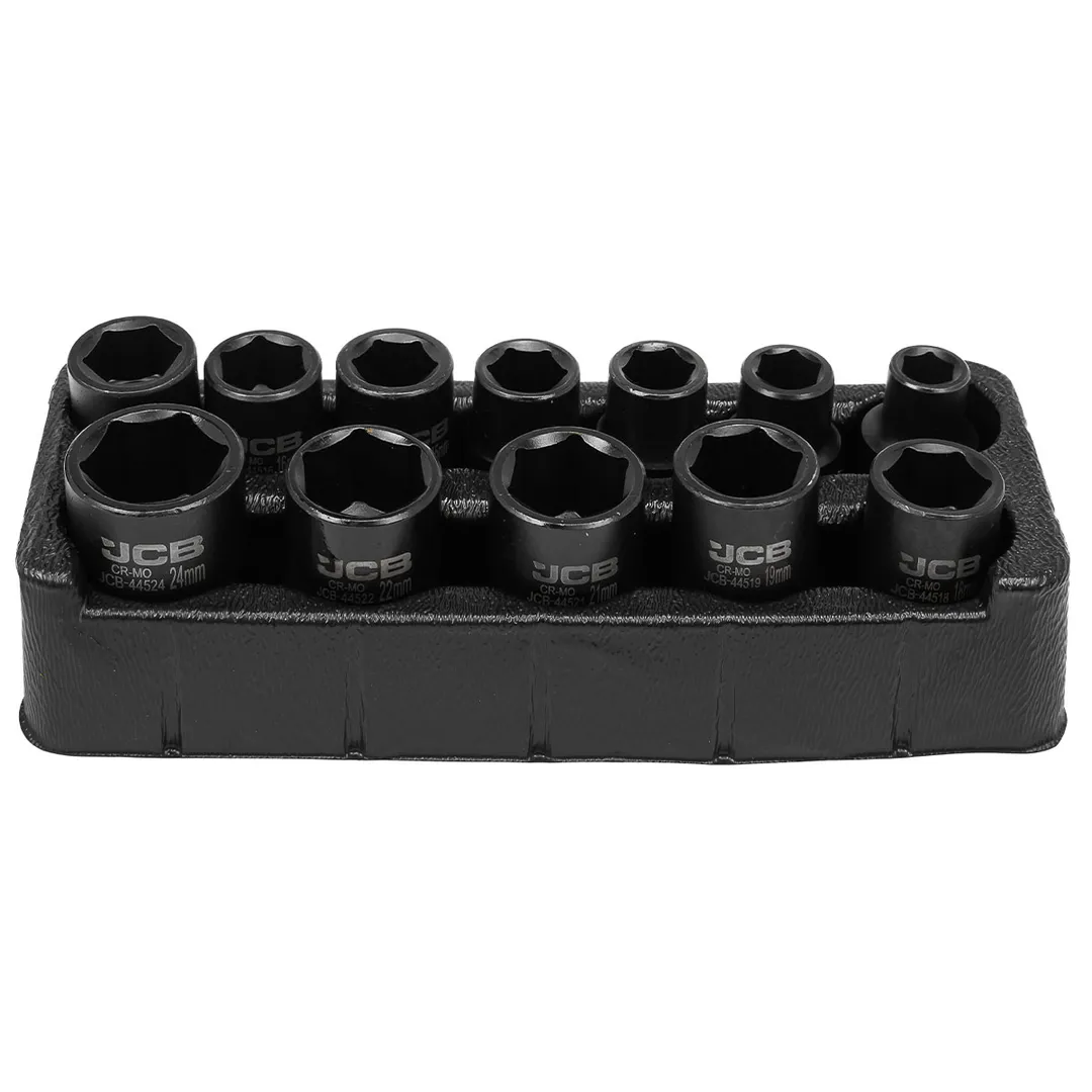 Набор головок ударных, 12пр., 1/2''6гр.(10,12,13,14,15,16,17,18,19,21,22,24мм),в метал. Кейсе — фото 3