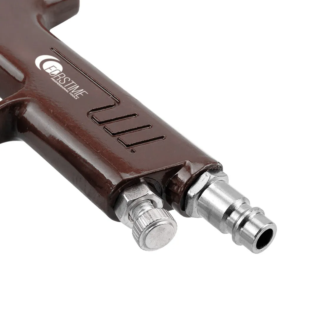 Краскораспылитель с нижним металлическим бачком (бачок 1000мл, сопло 1.8мм, факел 200-250мм, рабоч.давление 3-4бар, расход воздуха 100-170л/мин) — фото 2